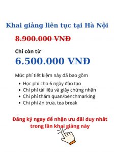 Giá khoá học quản lý sản xuất