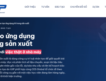 VJIP ra mắt chương trình Đào tạo ứng dụng AI trong Sản xuất